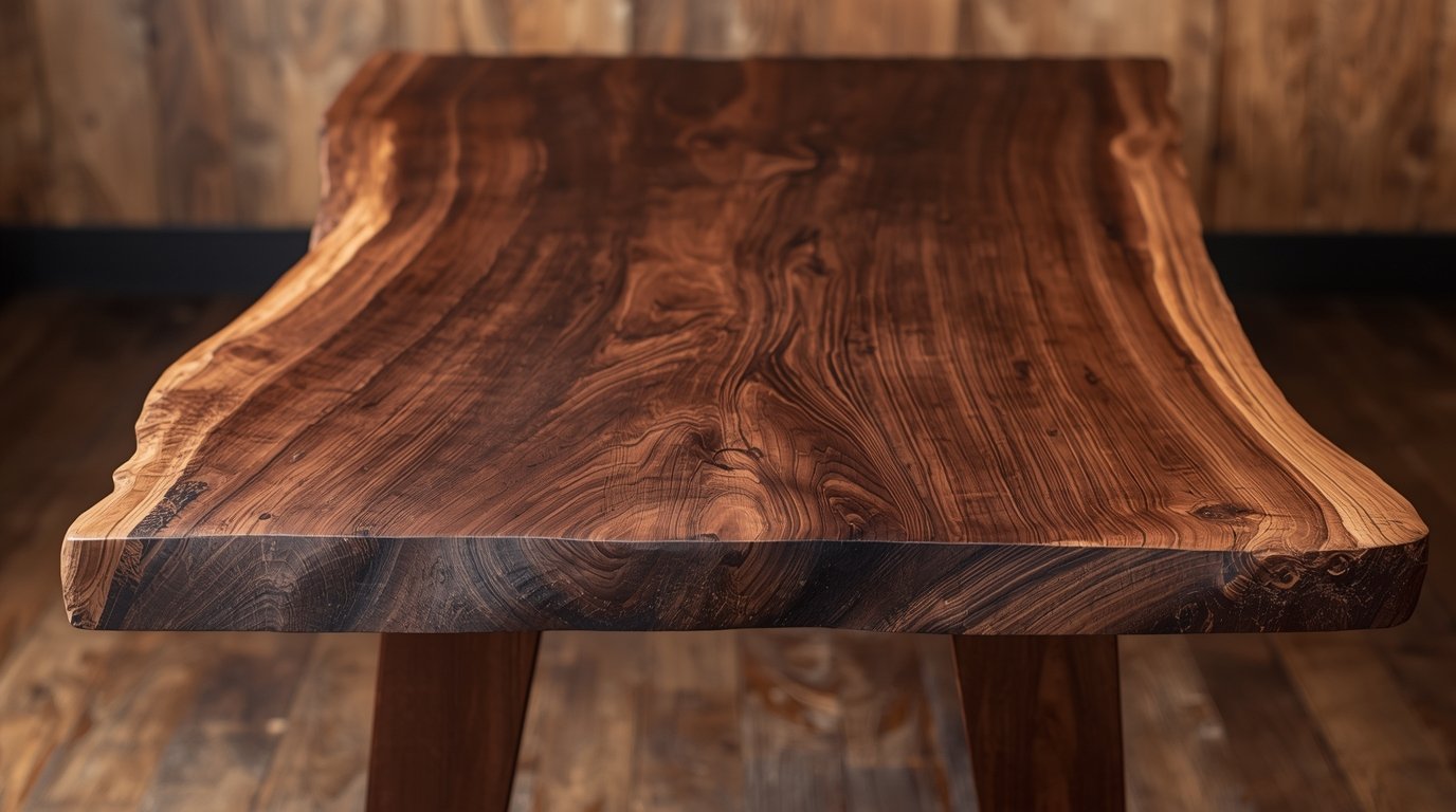 Live Edge Walnut Table by Grozthit